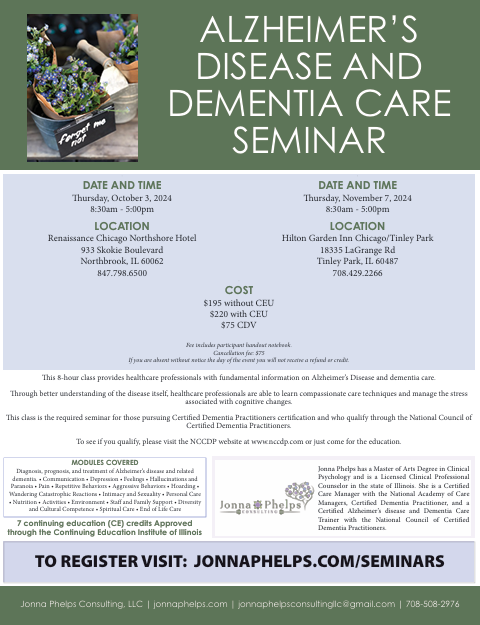 Alzheimer's Disease and Dementia Care Seminar